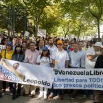 Manifestación llevada a cabo en Madrid, para pedir la liberación del opositor Leopoldo López.