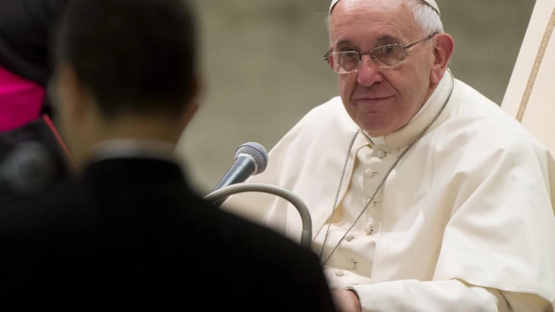 El Papa Francisco durante una audiencia general