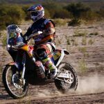 El motociclista australiano Toby Price, del equipo KTM, el martes 12 de enero de 2016, en la novena etapa del rally Dakar 2016