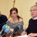 Los concejales Pere Fuset y Sandra Gómez junto al alcalde Joan Ribó
