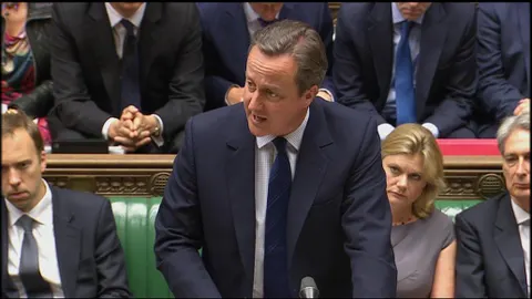 David Cameron en la Cámara de los Comunes