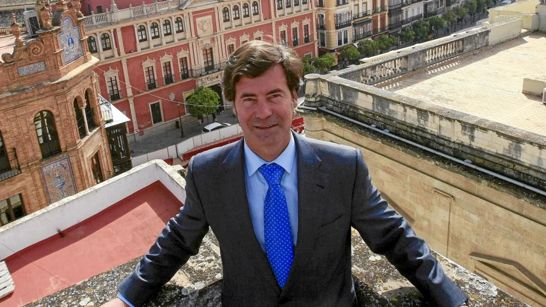 El presidente de la Confederación de Empresarios de Sevilla (CES), Miguel Rus