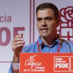 Pedro Sánchez ha defendido el apoyo al 155 desde Cartagena