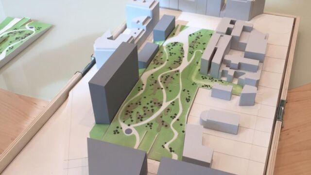 Maqueta con el nuevo proyecto presentado al Ayuntamiento