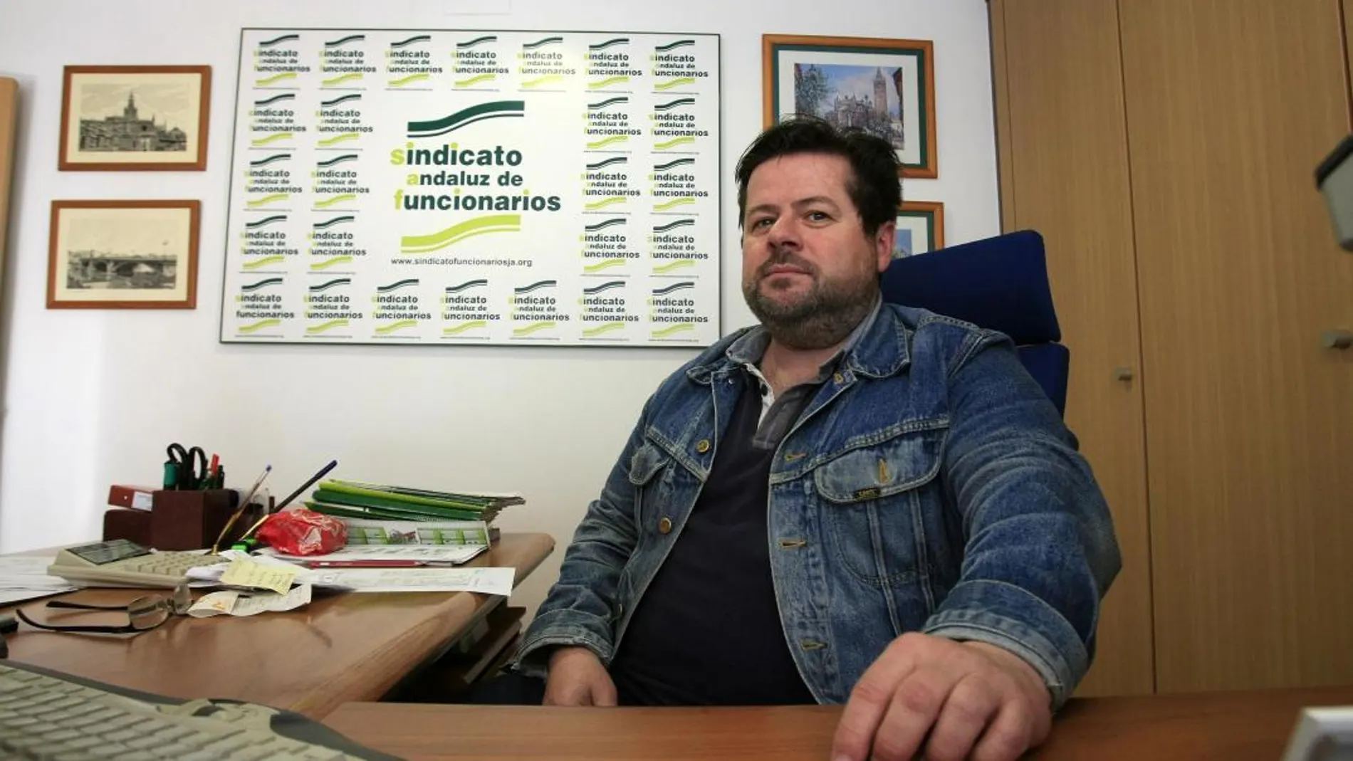 Carlos Sánchez es el presidente del Sindicato Andaluz de Funcionarios (SAF)