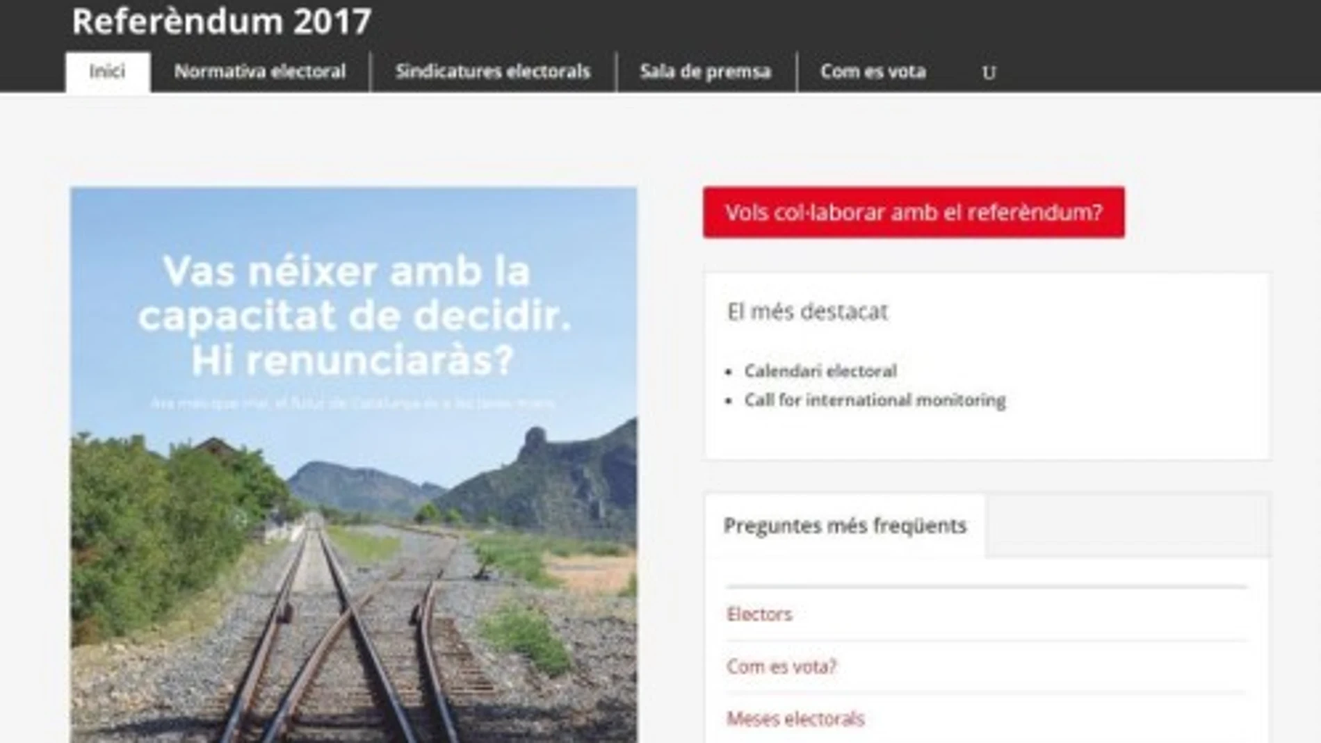 El TSJC ordena cerrar la web del referéndum e investigar a los medios que publicaron anuncios