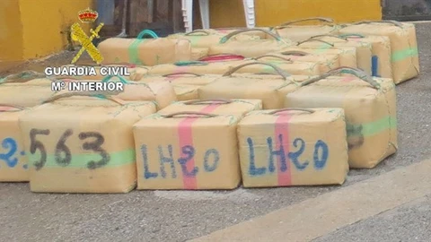 Imagen de los fardos intervenidos