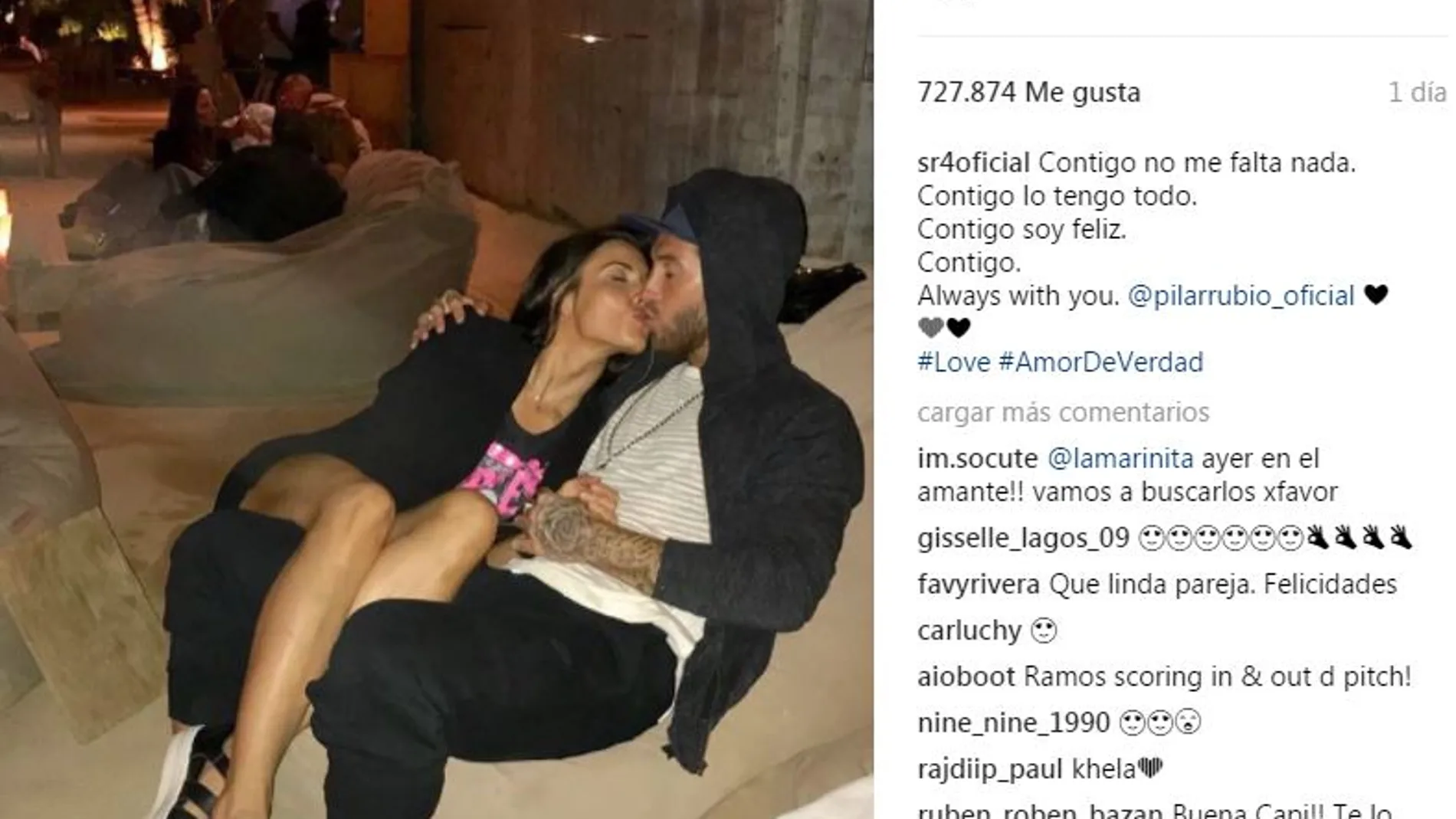 Mensaje de Sergio Ramos en Instagram