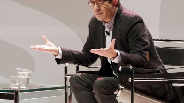 El aspirante a secretario general del PSOE, Patxi López, durante una conferencia en Las Palmas de Gran Canaria