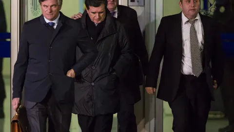 Jaume Matas a las salida de los juzgados de Palma