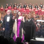 De izda. a dcha., Pons, Montiel y Cantarero en el concierto extraordinario