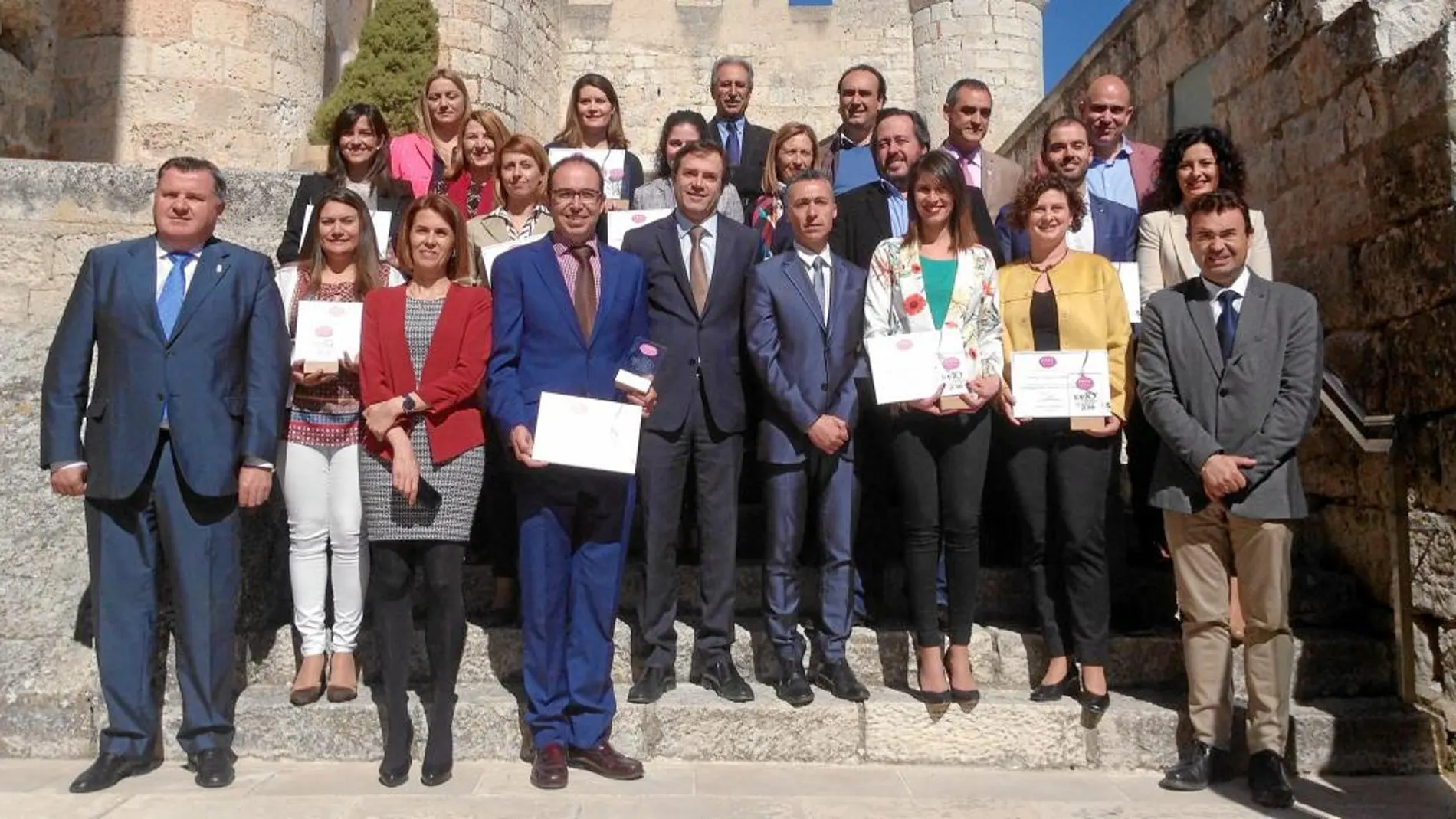 Presentación de los datos de la del Vino Ribera del Duero en el Museo del Vino de Peñafiel, en el que participaron entre otros el director de Turismo, Javier Ramírez; Víctor Alonso, el alcalde Roberto Díez; Miguel Ángel Gayubo y Enrique Pascual.