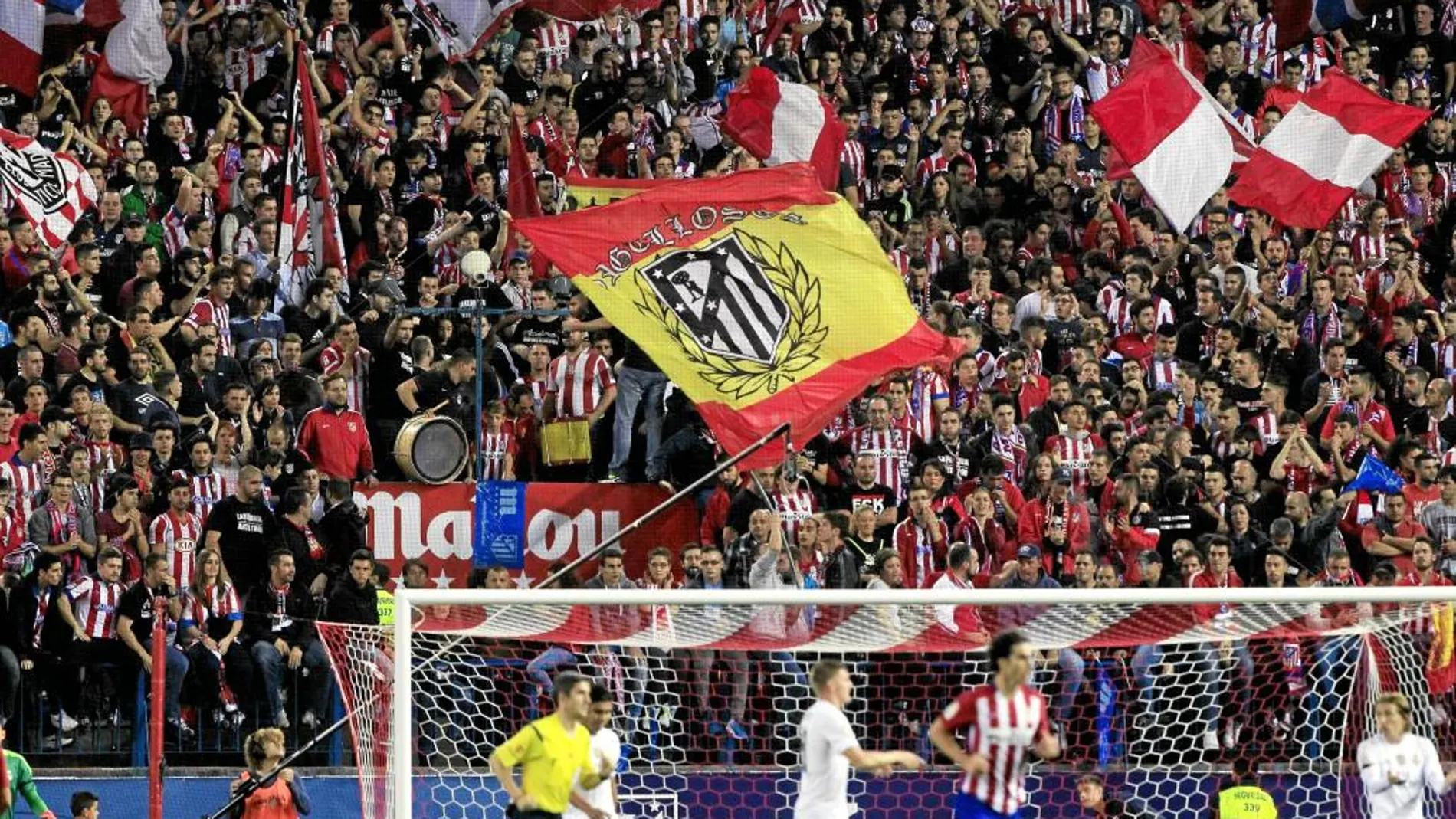 No hubo incidentes graves que lamentar en las gradas del Vicente Calderón