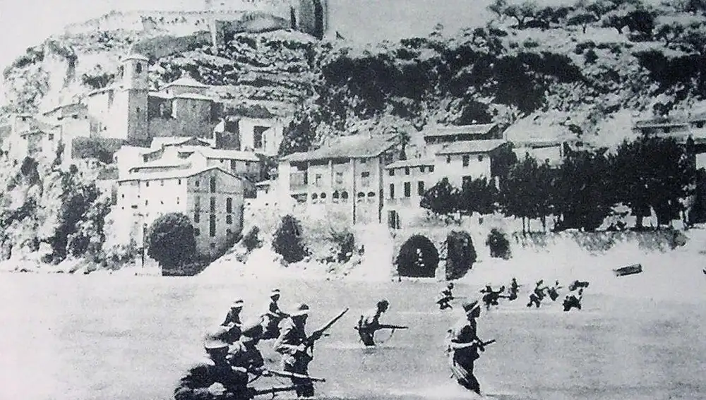 Una imagen de la Batalla del Ebro de la Guerra Civil