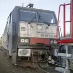 Imagen de un tren de mercancías