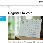 Web oficial del gobierno británico para el referéndum