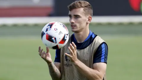 Griezmann, en el entrenamiento