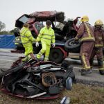 Imagen de accidente de ayer en Gerona.