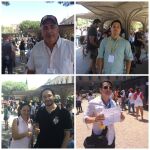 Algunos de los venezolanos que votaron hoy desde Madrid