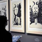 En la exposición de medio centenar de grabados se analiza la relación de Picasso con los personajes más oscuros de la mitología