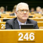 El eurodiputado del PP y vicepresidente del Parlamento Europeo, Ramón Luis Valcárcel, en un pleno en Bruselas