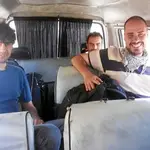  Ángel, José y Antonio vuelven a casa