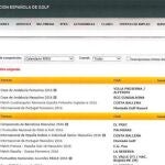 Calendario de la RFEG