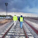 Imagan de las obras del tercer carril en las proximidades de la factoría Ford de Almussafes