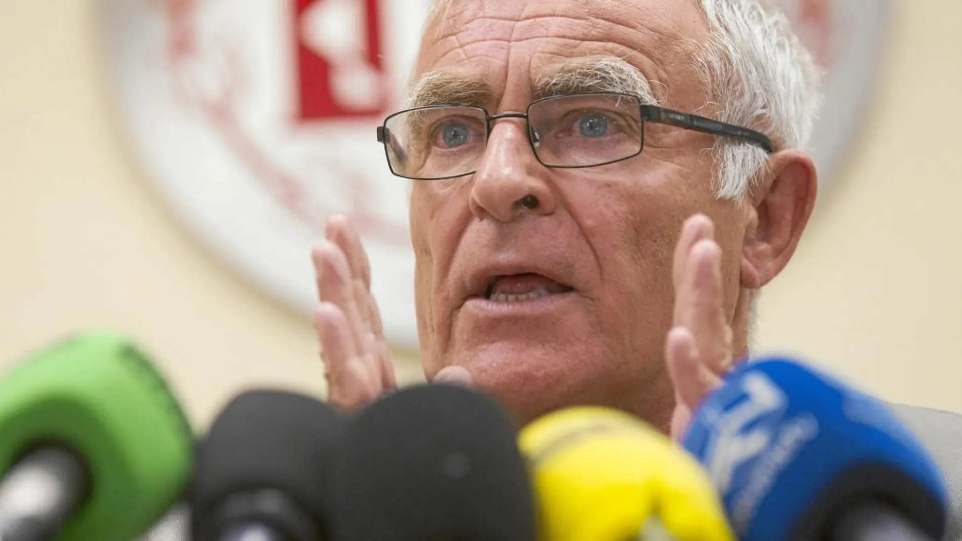 El alcalde Joan Ribó en el anuncio de «Valencia Ciudad Refugio»