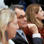 Neus Munté, Artur Mas y Marta Pascal, ayer, en el Comité Nacional del PDeCAT