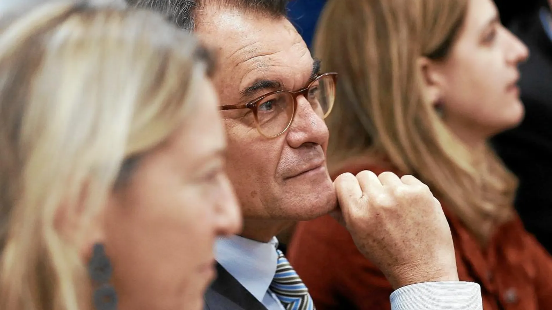 Neus Munté, Artur Mas y Marta Pascal, ayer, en el Comité Nacional del PDeCAT