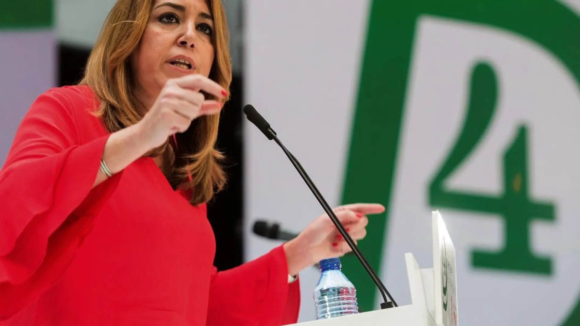La presidenta de la Junta, Susana Díaz, ayer en Málaga