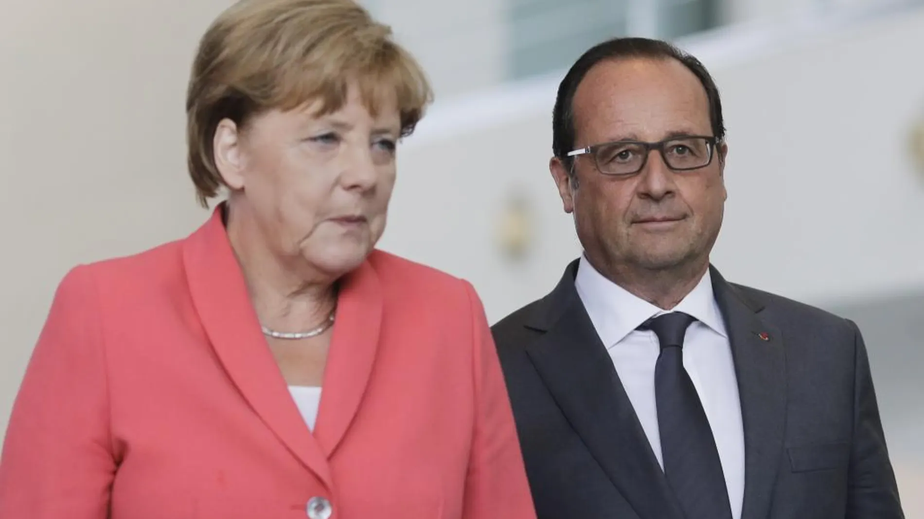 La canciller alemana, Angela Merkel, y el presidente francés, Francois Hollande