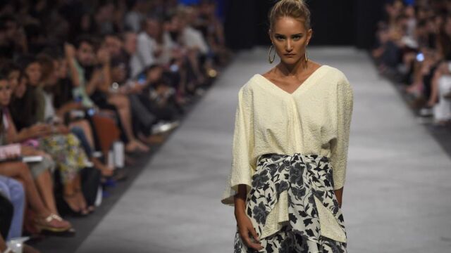 Alba Carrillo durante el desfile