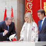 Herrera, Cifuentes y Feijóo sellaron la alianza entre las tres regiones