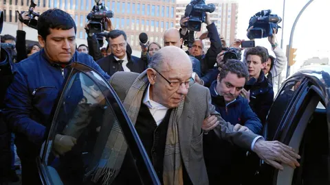 Millet, ayer, a la salida de la primera jornada del juicio que afecta al Palau de la Música