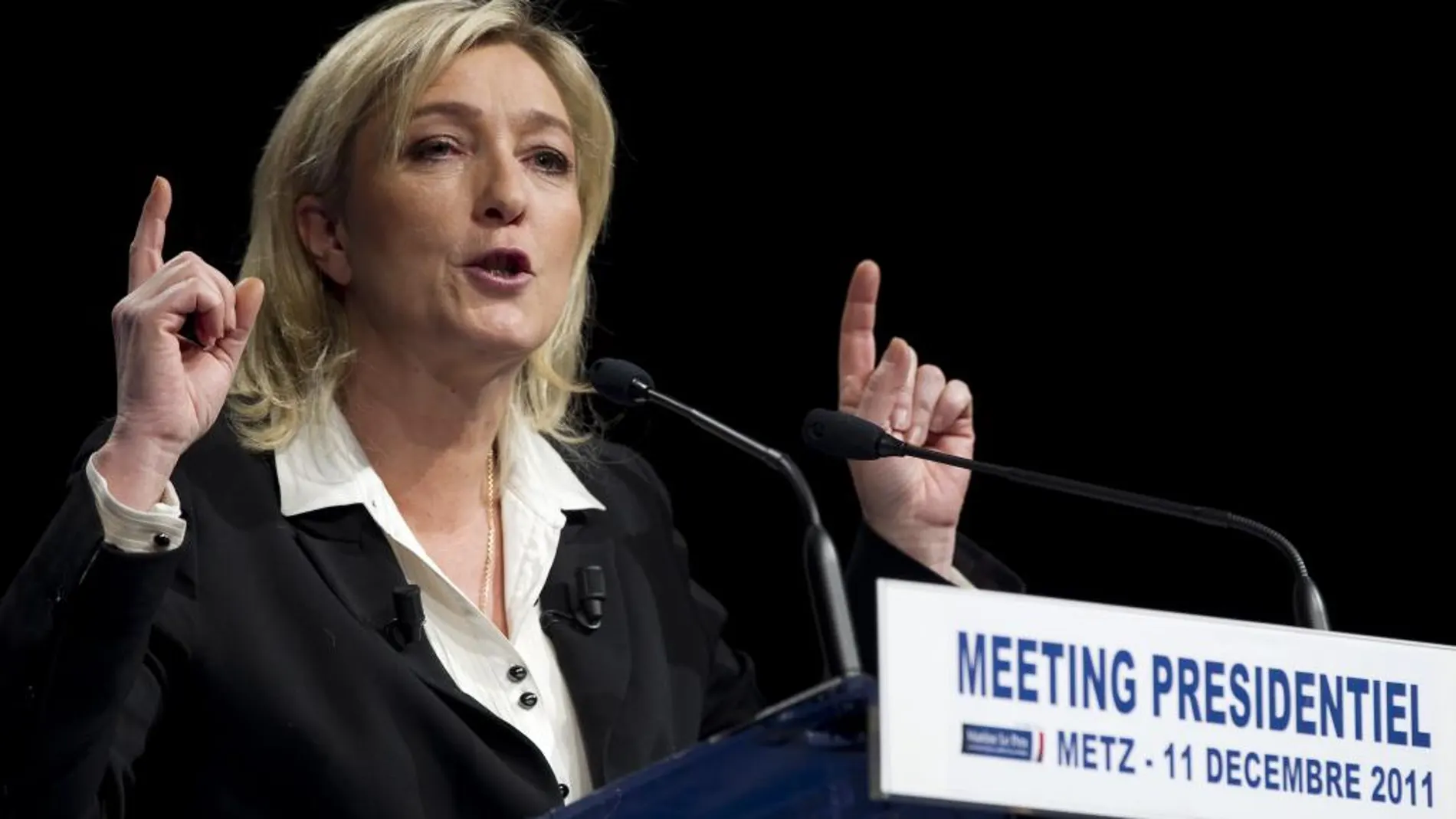 La líder del partido ultraderechista Frente Nacional, Marine Le Pen