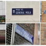 Algunas de las calles afectadas por el cambio de nombre