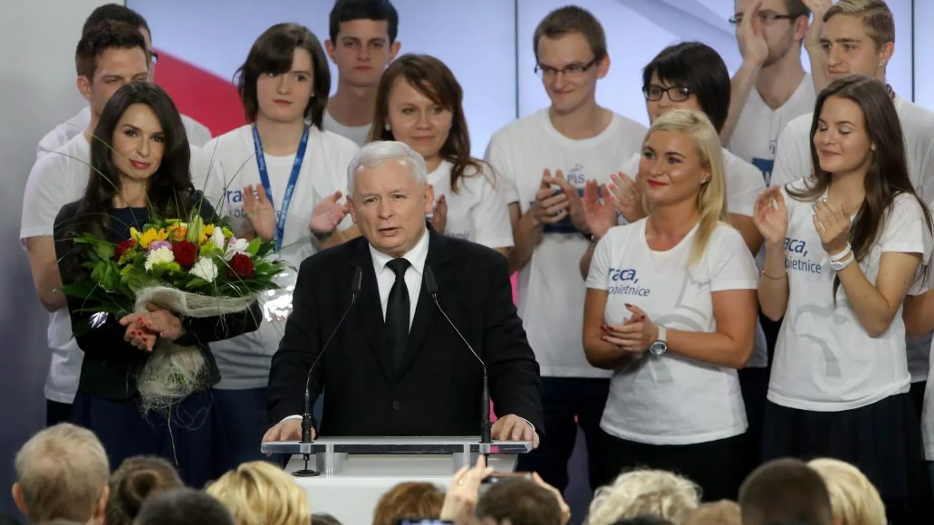 El líder del PiS, Jaroslaw Kaczynski,