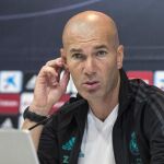 Zidane durante una rueda de prensa