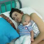 Amelia y su bebé Santino Gabriel