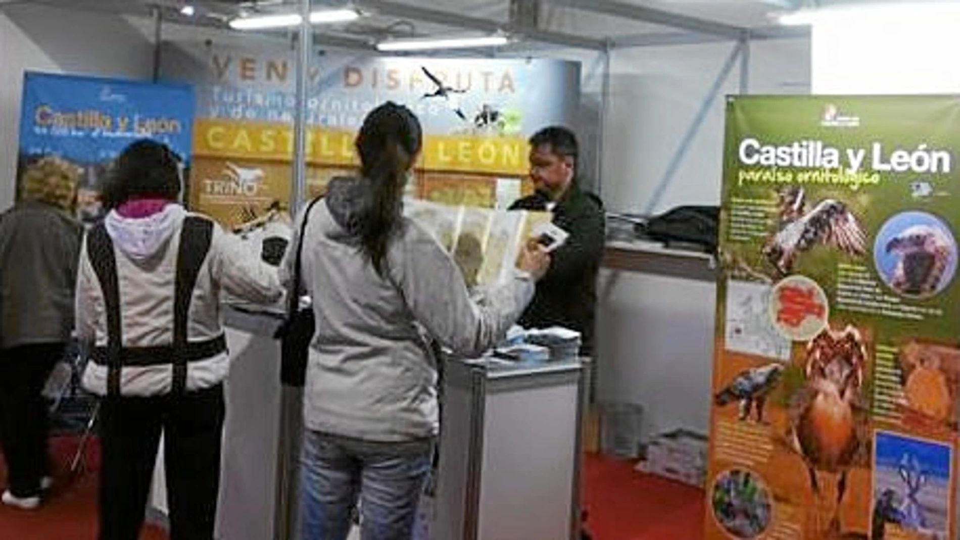 Expositor de Castilla y León en la Feria FIO de Extremadura