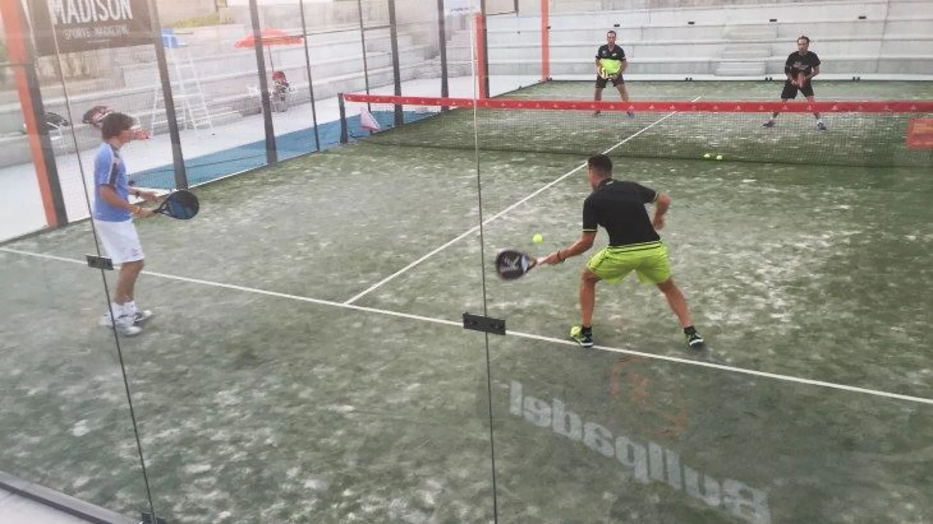 Partido del International Padel Experience en Valladolid