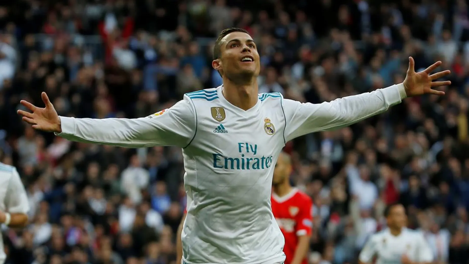 Cristiano Ronaldo celebra su segundo gol. REUTERS/Javier Barbancho
