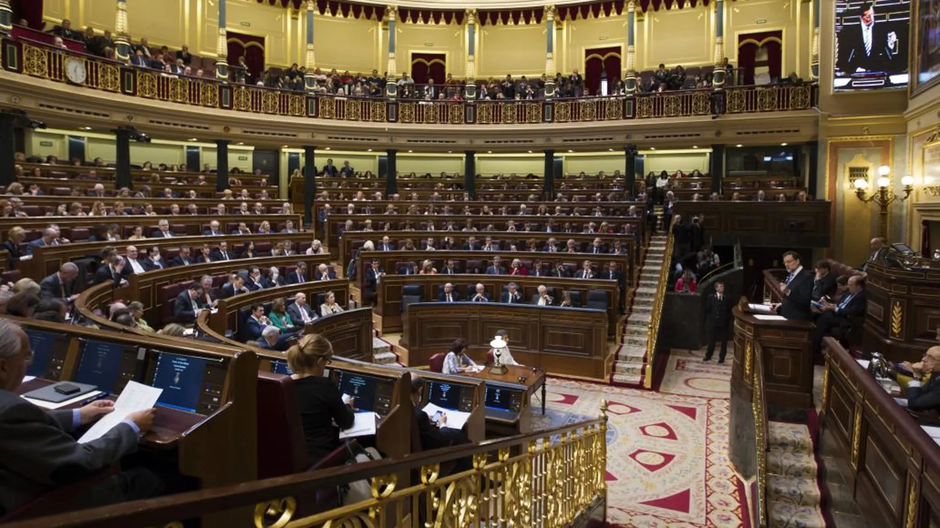 Imagen del hemiciclo del Congreso de los Diputados