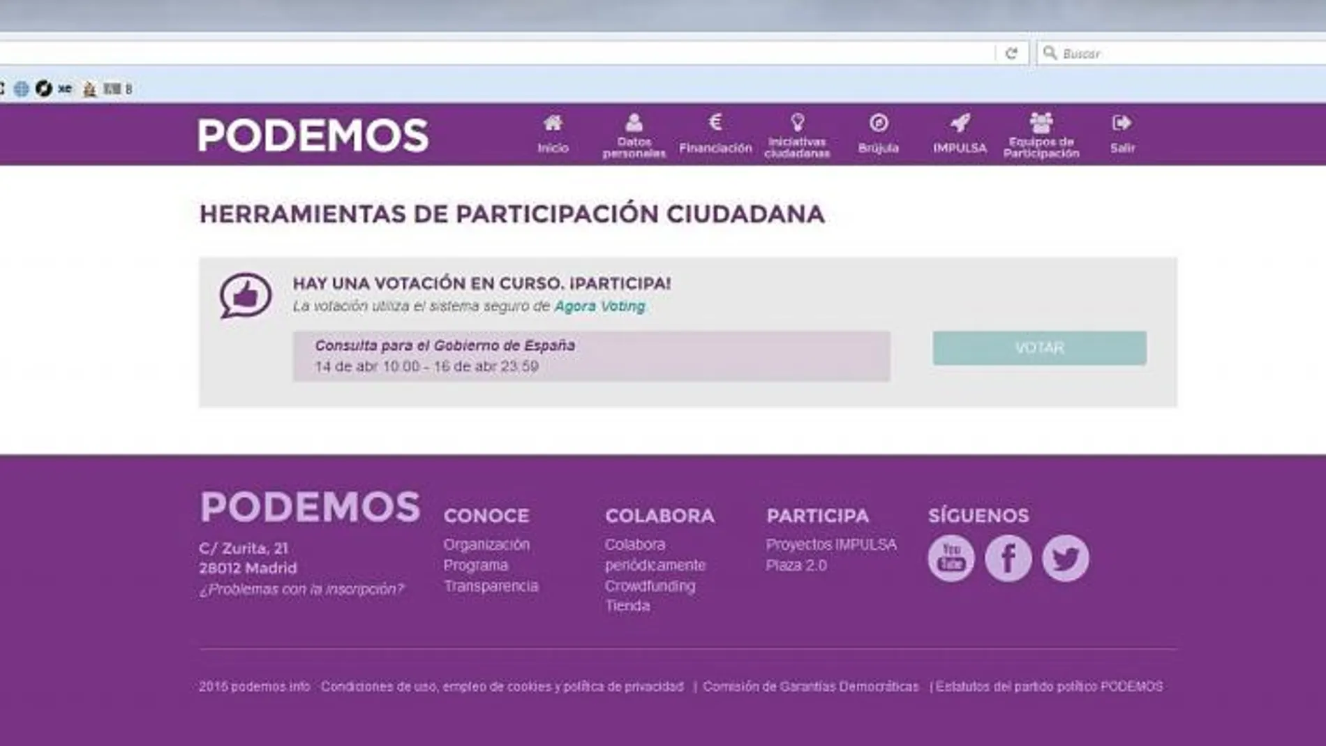 Casi un tercio de los inscritos en la consulta de Podemos han votado ya