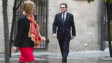 Artur Mas e Irene Rigau, en una imagen de archivo