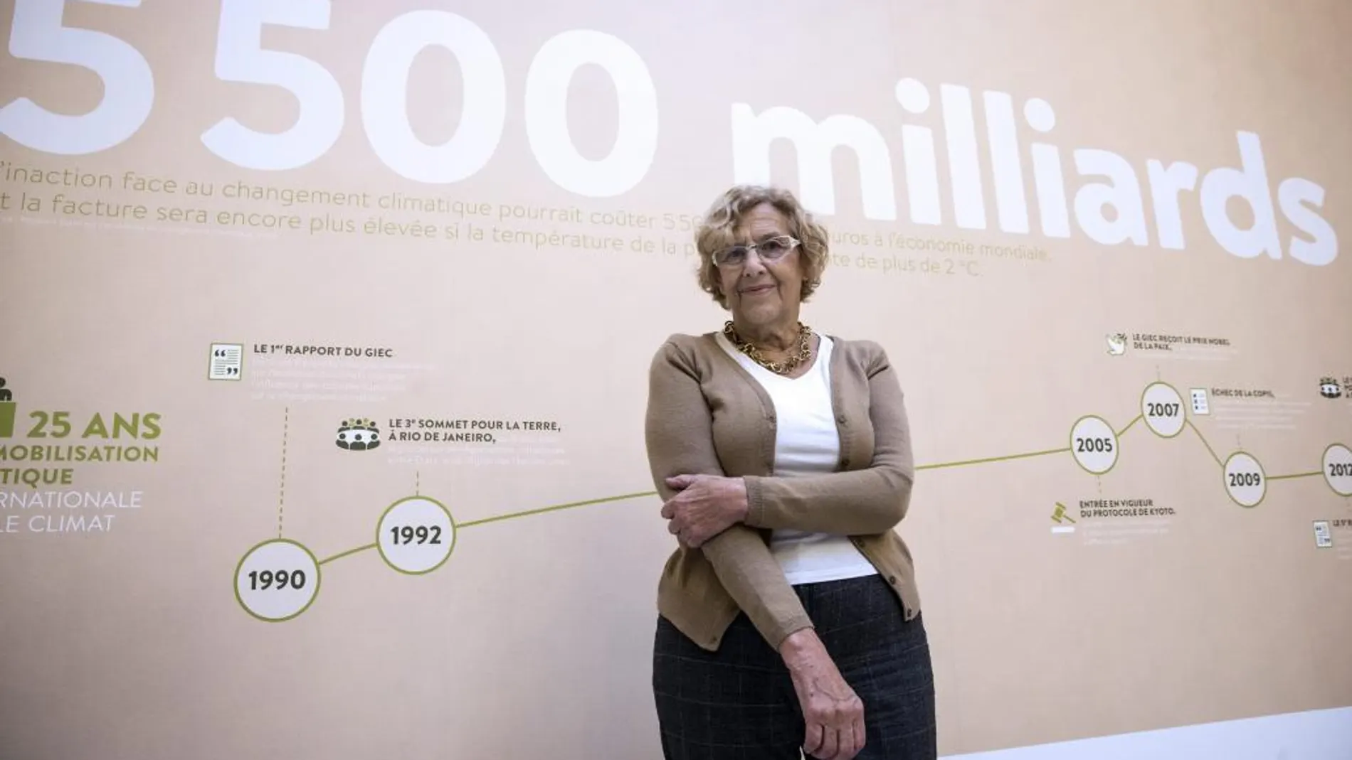 La alcaldesa de Madrid, Manuela Carmena