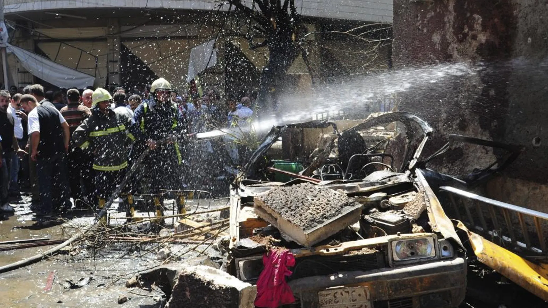 Imágen de archivo de un atentado en Damasco