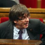 El presidente de la Generalitat, Carles Puigdemont